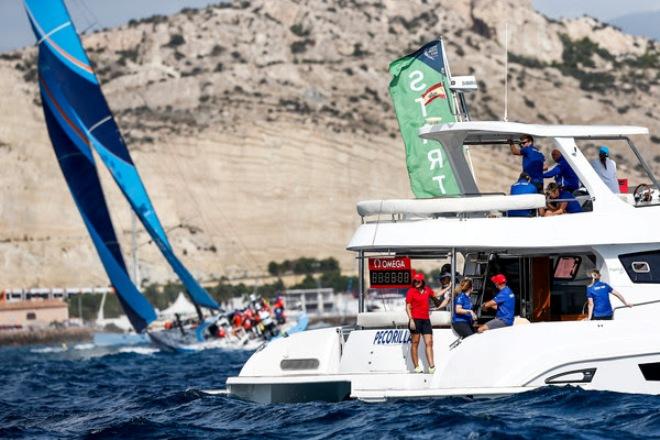 Vestas 11th Hour Racing at the start of the Volvo Ocean Race ©  Pedro Martinez / Volvo Ocean Race